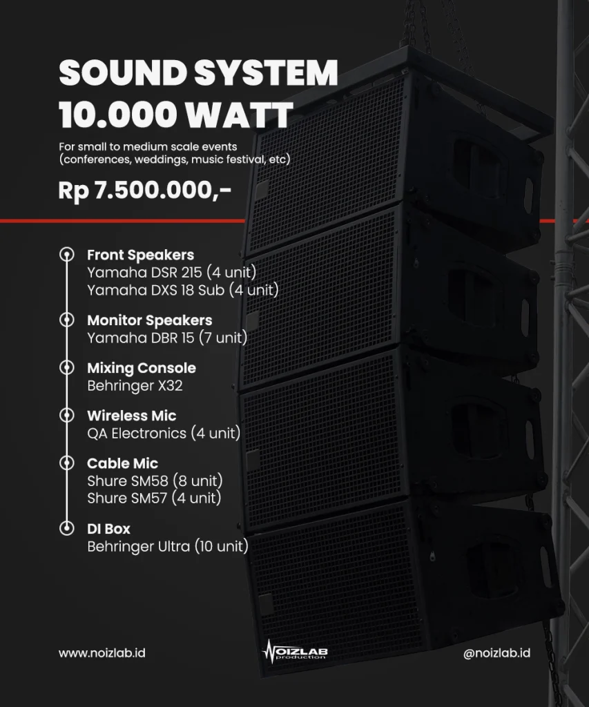 sewa sound system10000 watt